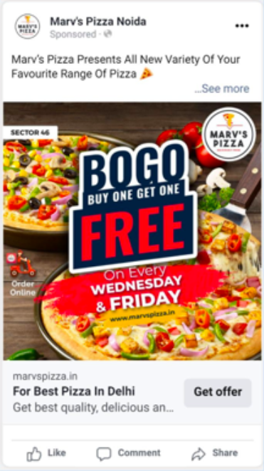 Sample Facebook Feed Ad